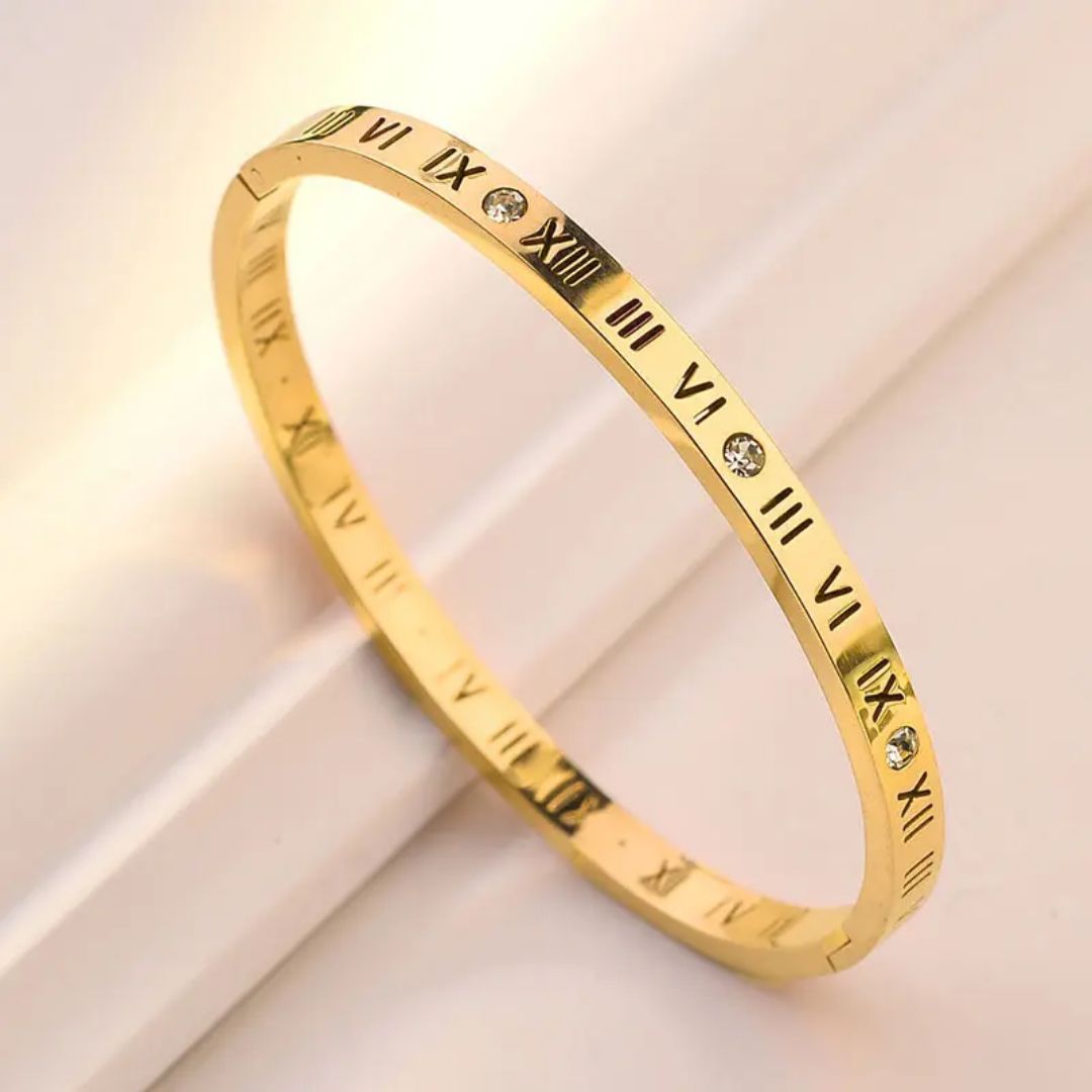 Roman Numeral Cuff Bracelet