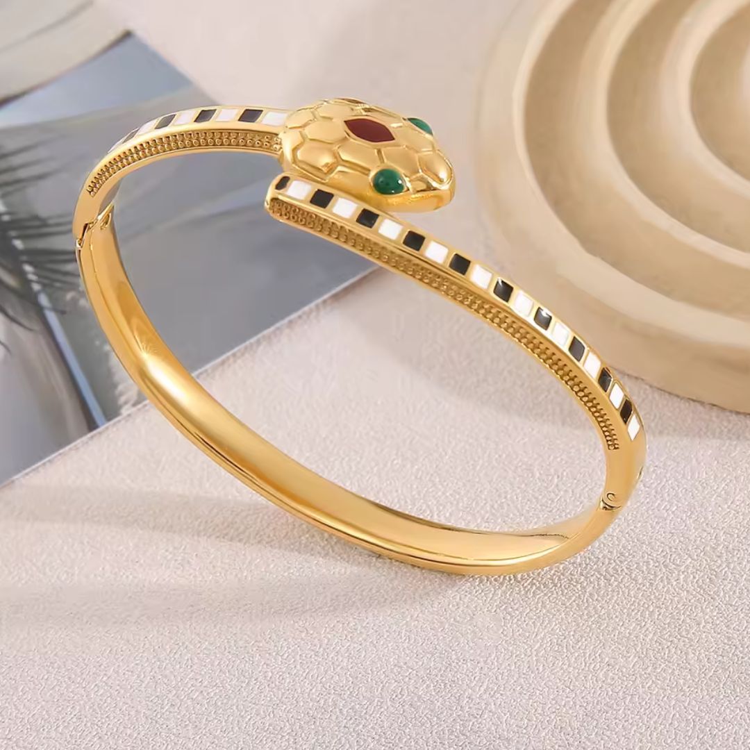 Cleopatra Serpent Bangle Bracelet
