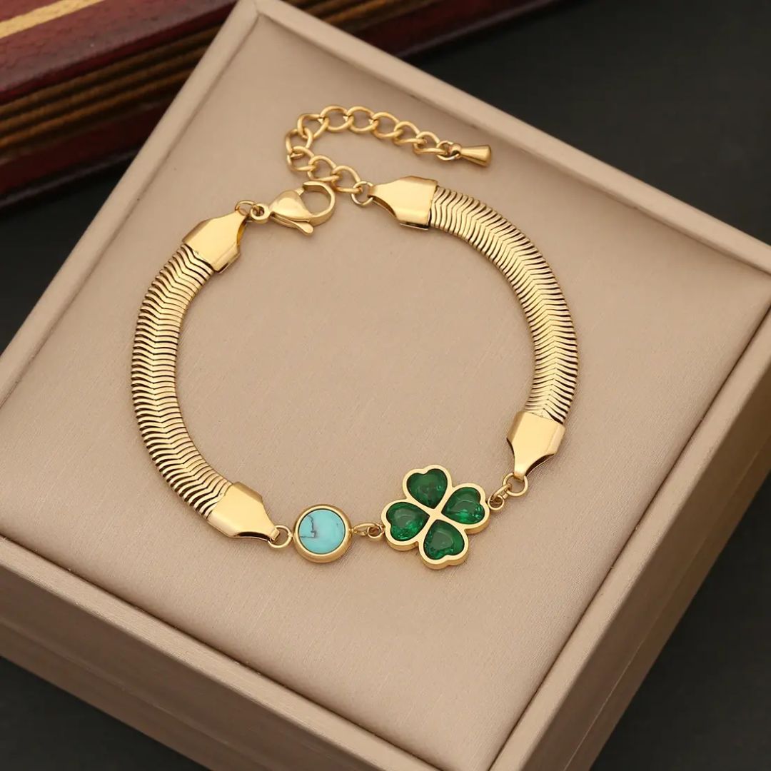 Lucky Clover Chain Bracelet