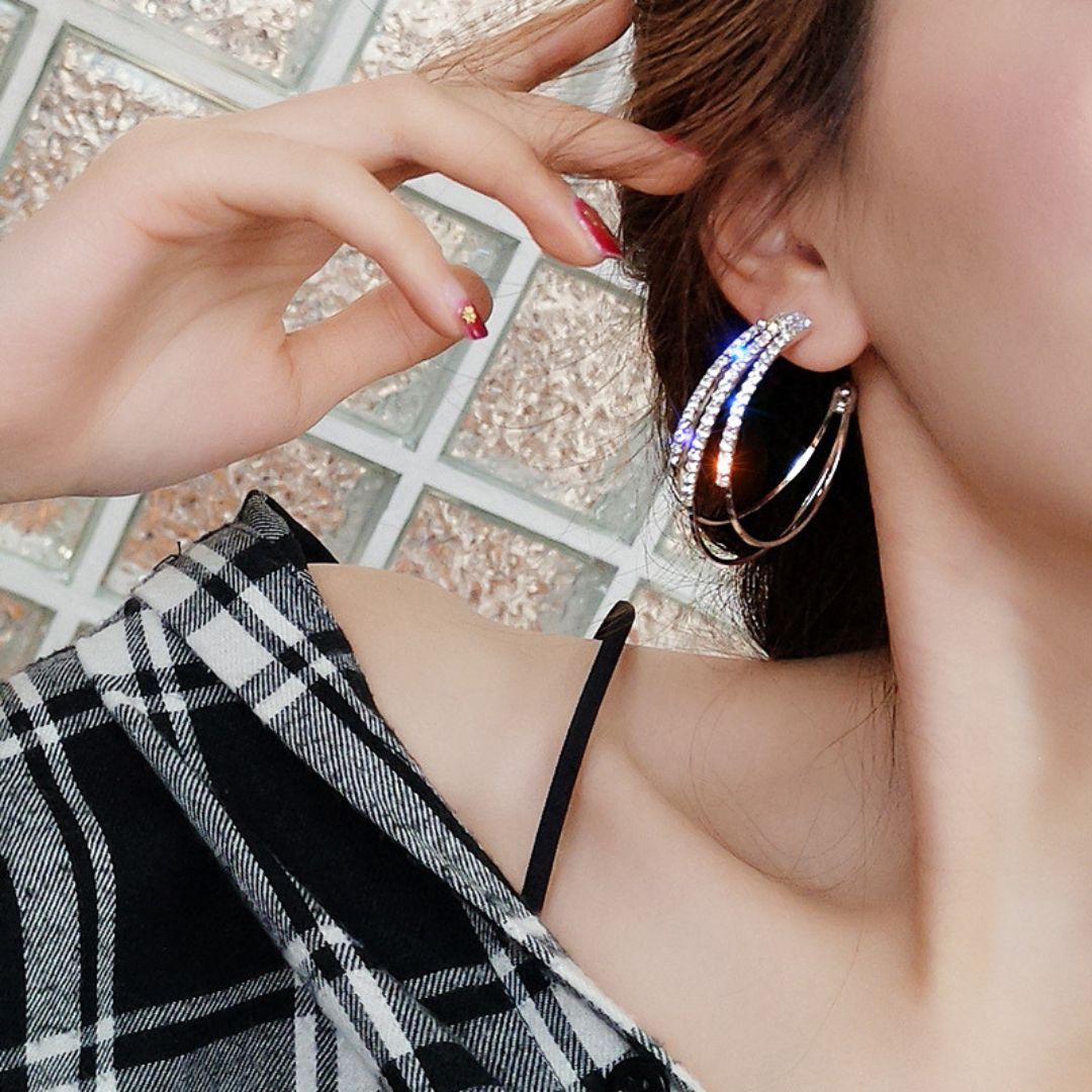 Twinkle Glow Hoops Earring