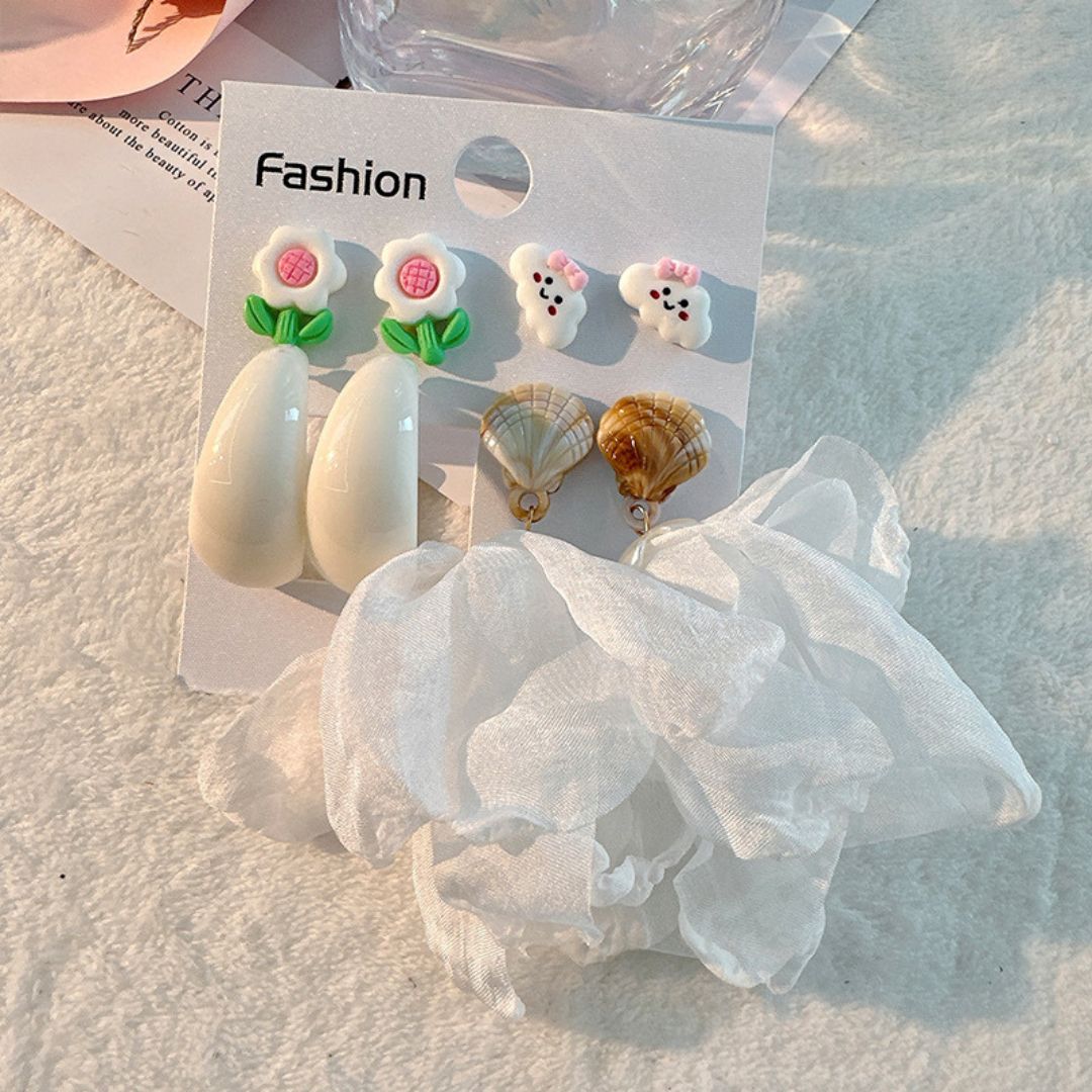 Bloom & Shell Earrings: