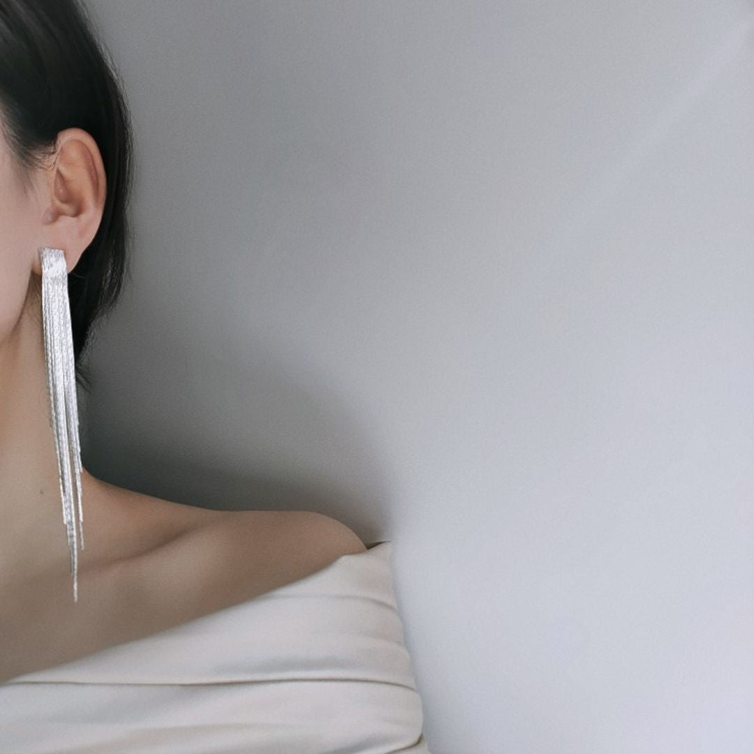 Shimmering Chain Earrings