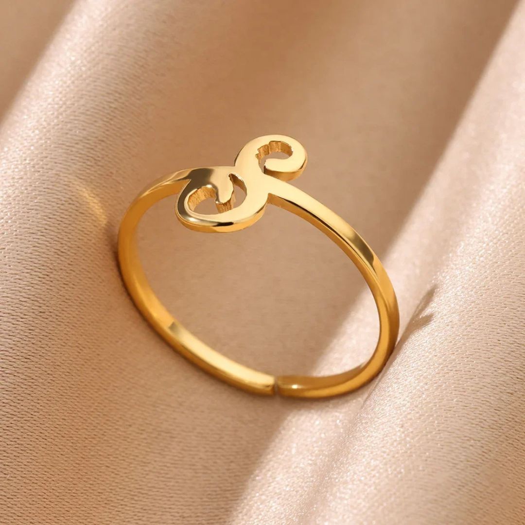 S Letter Ring
