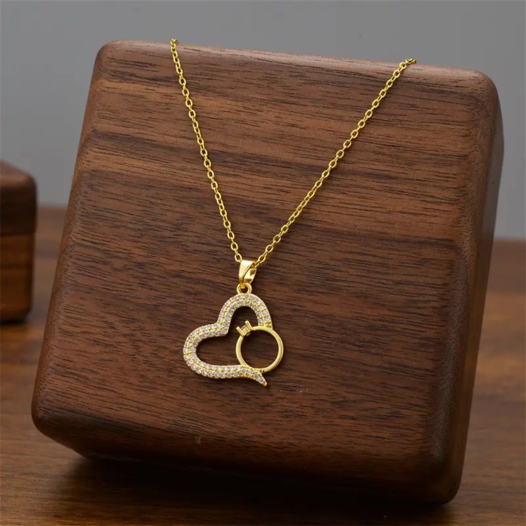 Heart Infintity Promise Necklace