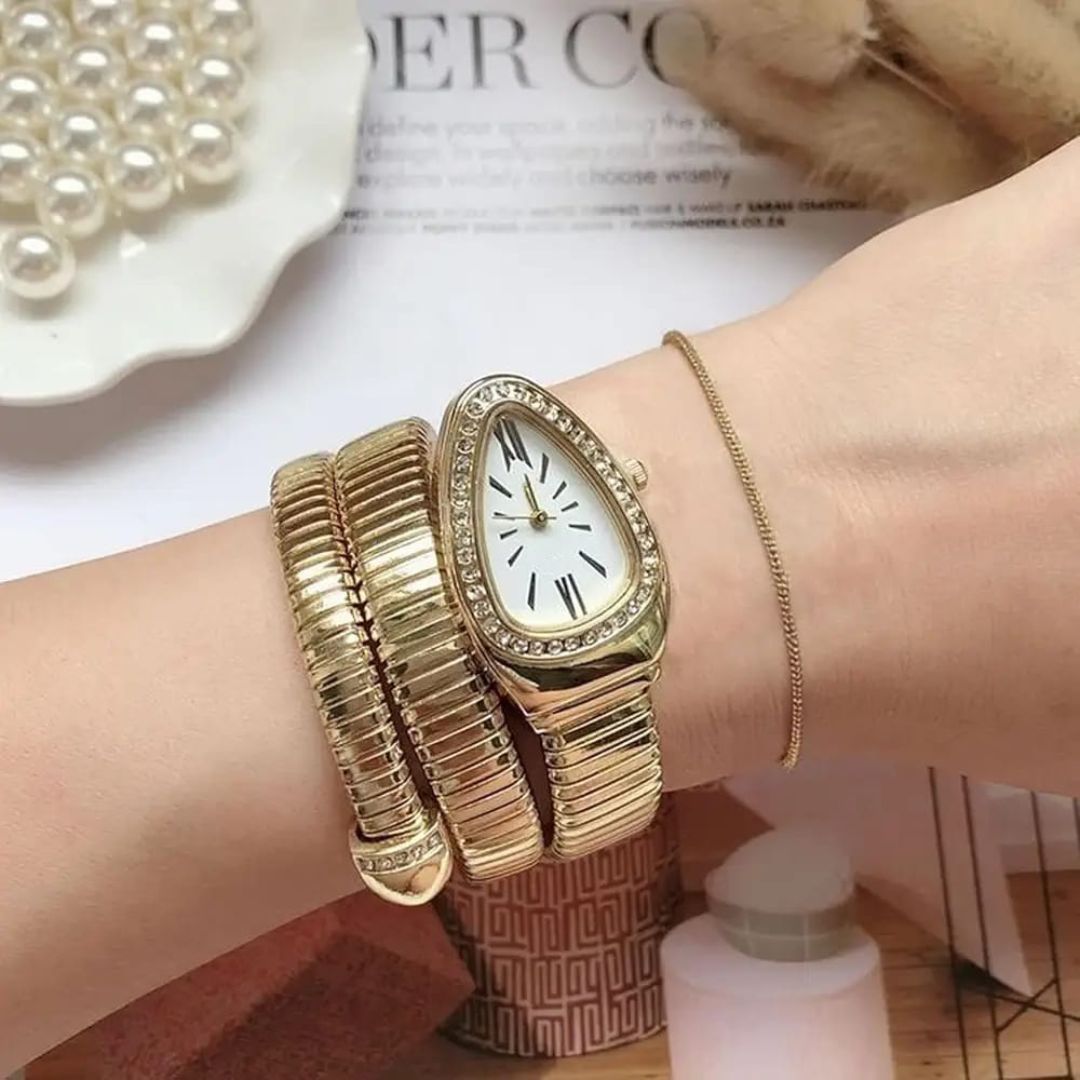 Golden Viper Wristlet Bracelet