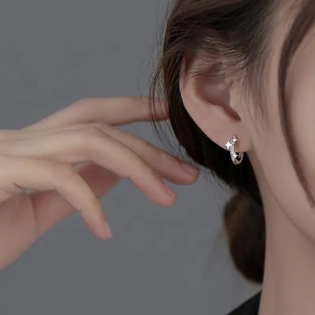 Starry Night Huggie Hoops Earring