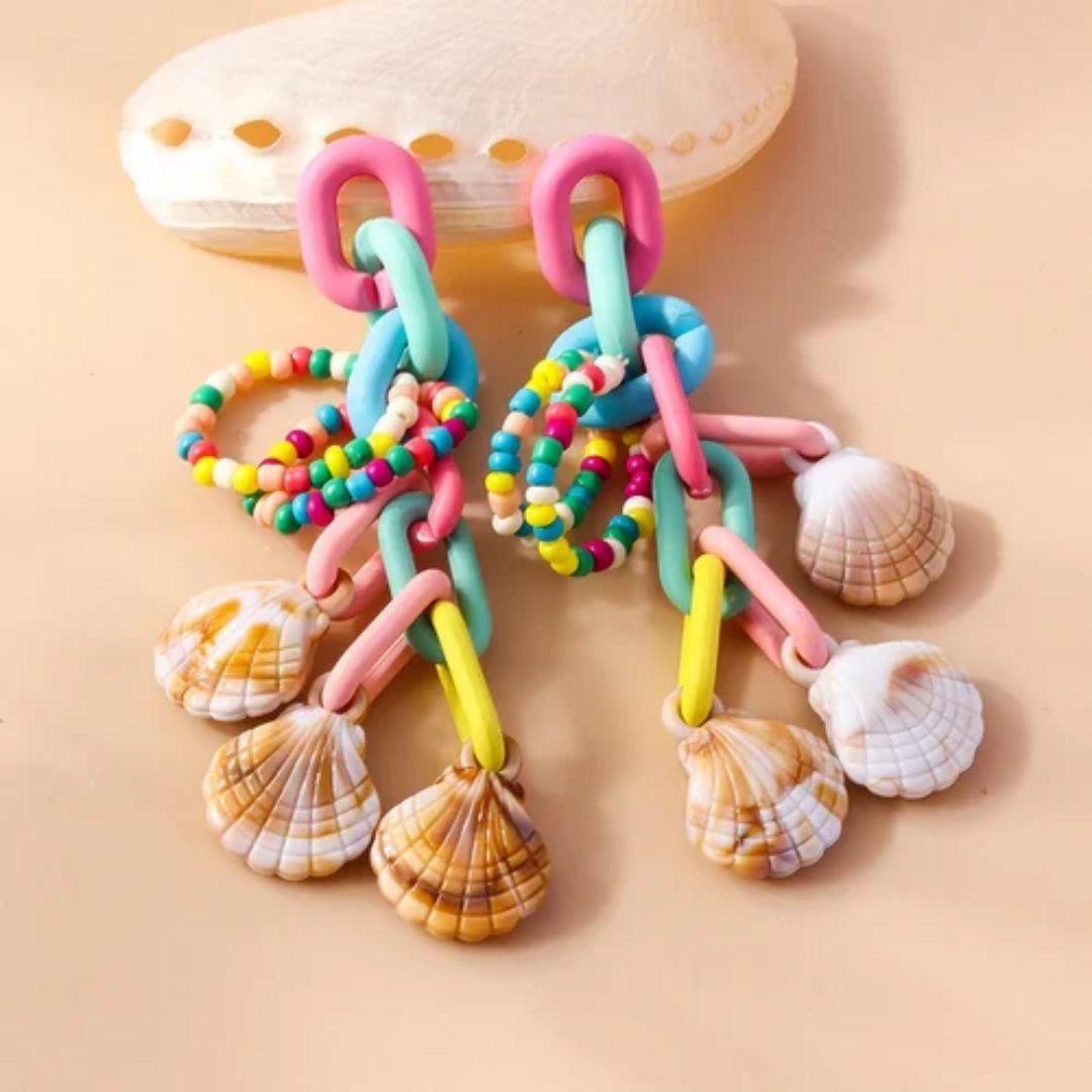 Seashell Symphony Drops Earring