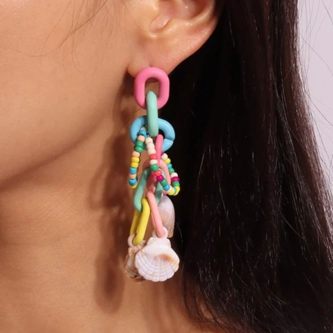 Seashell Symphony Drops Earring
