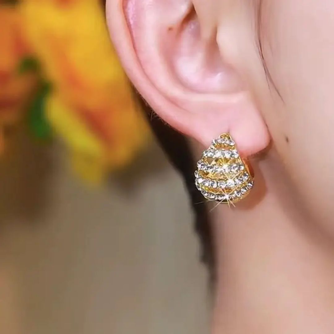 Royal Bloom Hoops Earring