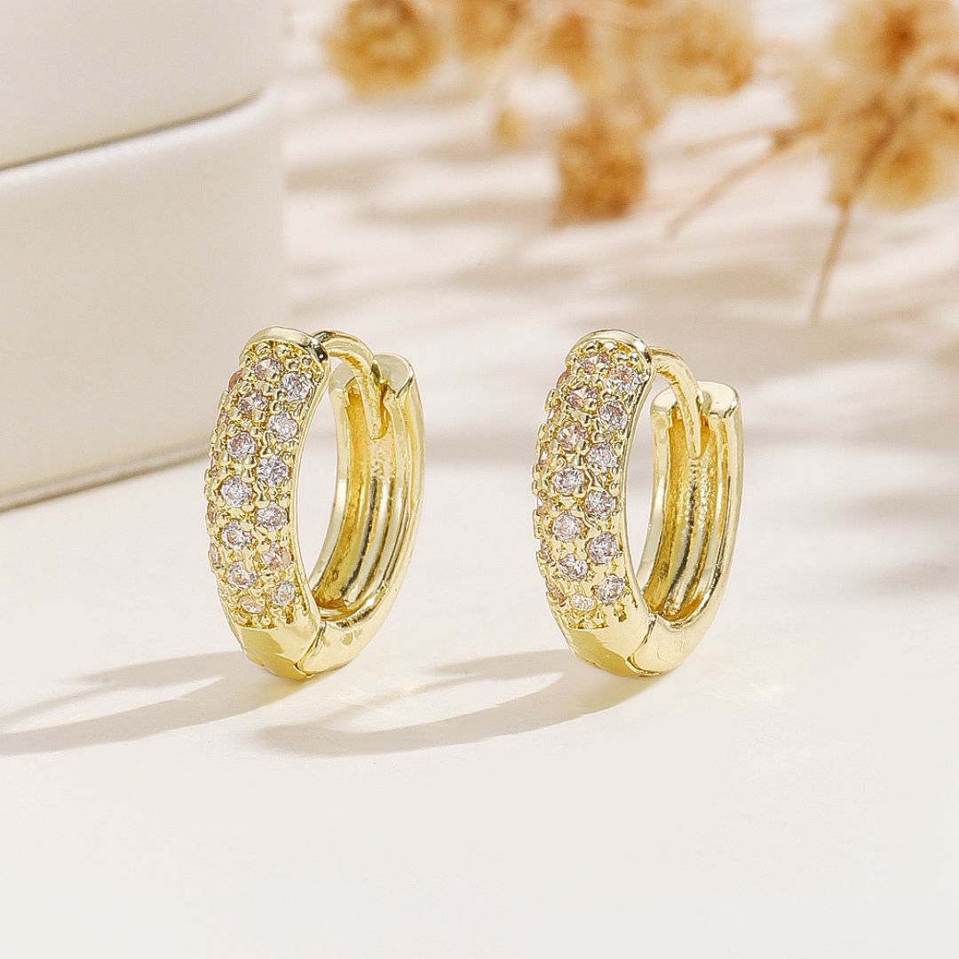 Stellar Shine Hoops Earring