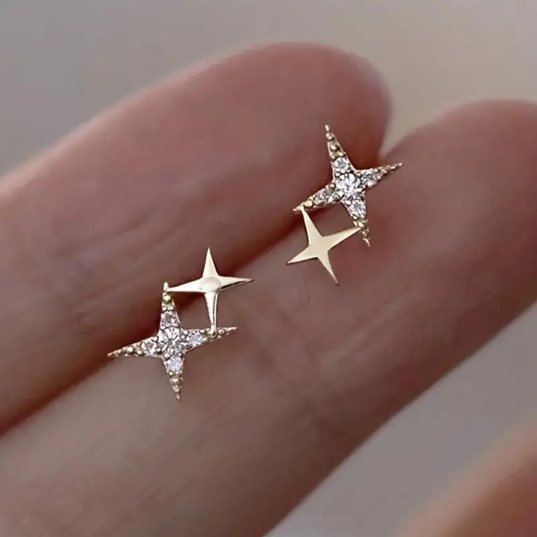 Starburst Shine Stud Earrings