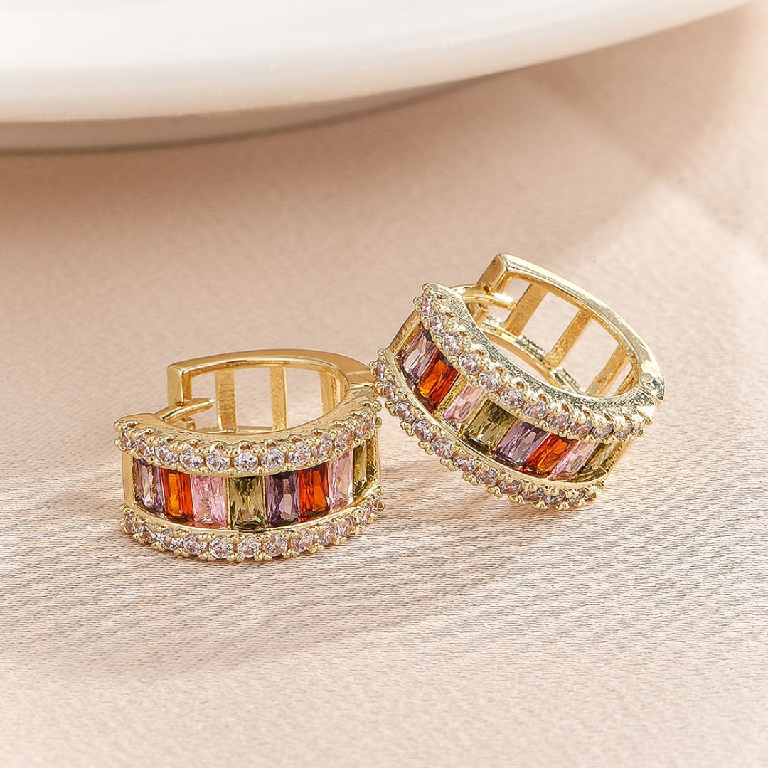 Starlight Spectrum Hoops Earring