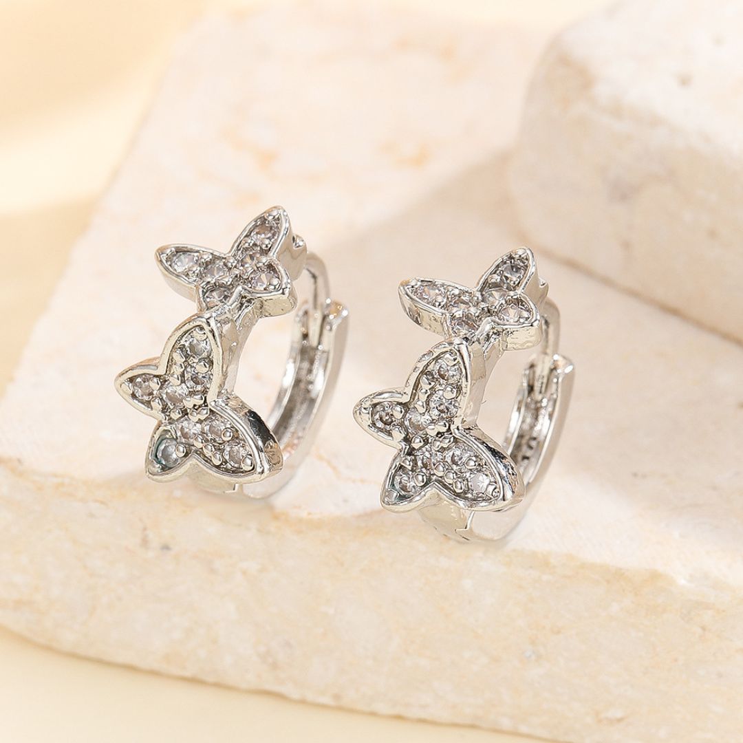 Butterfly Huggies Hoops Earring