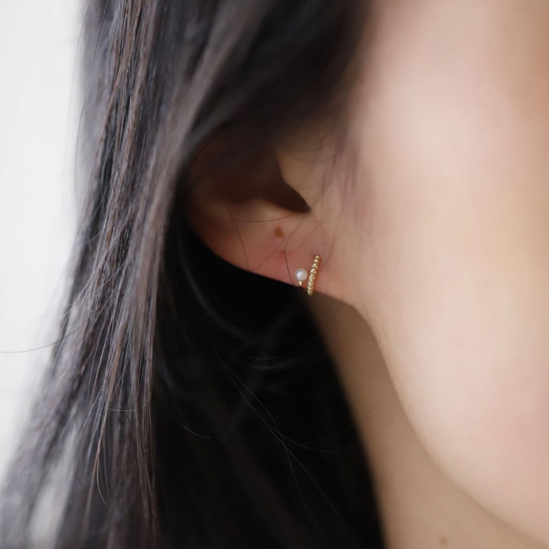 Pearl Climber Crawler Earrings