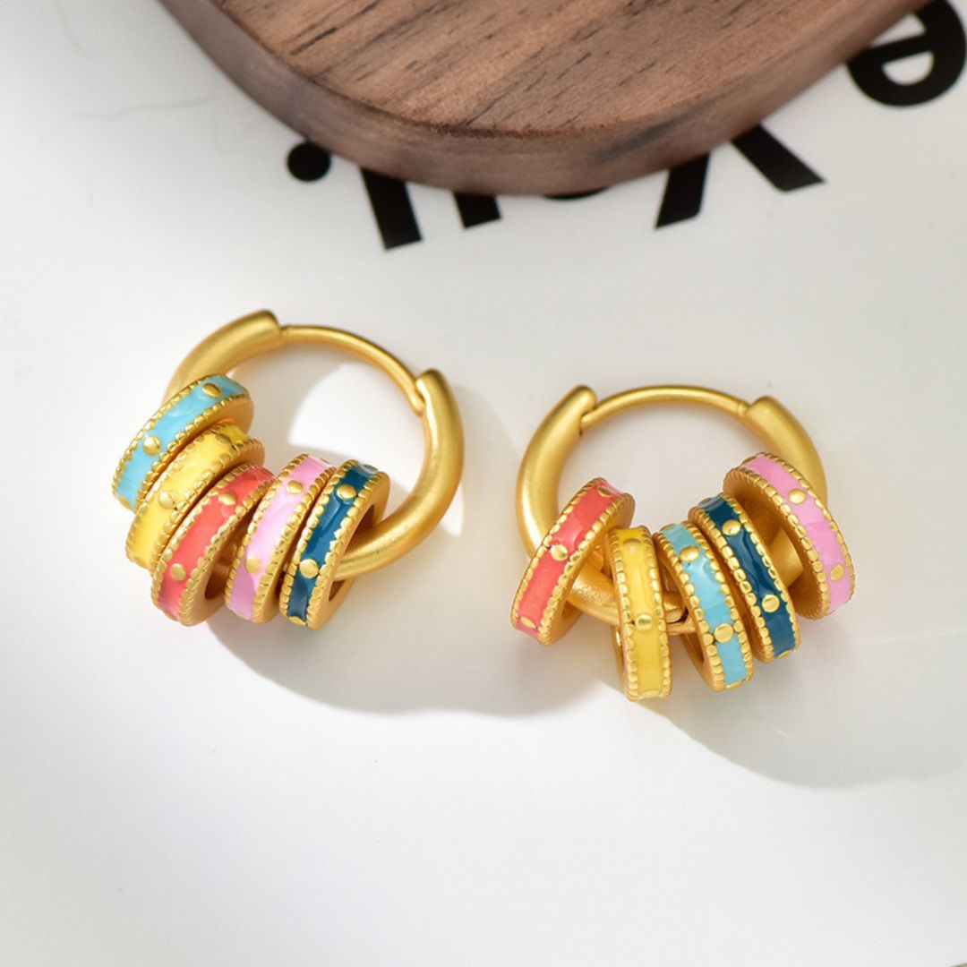 Charmed Circle Hoops Earring