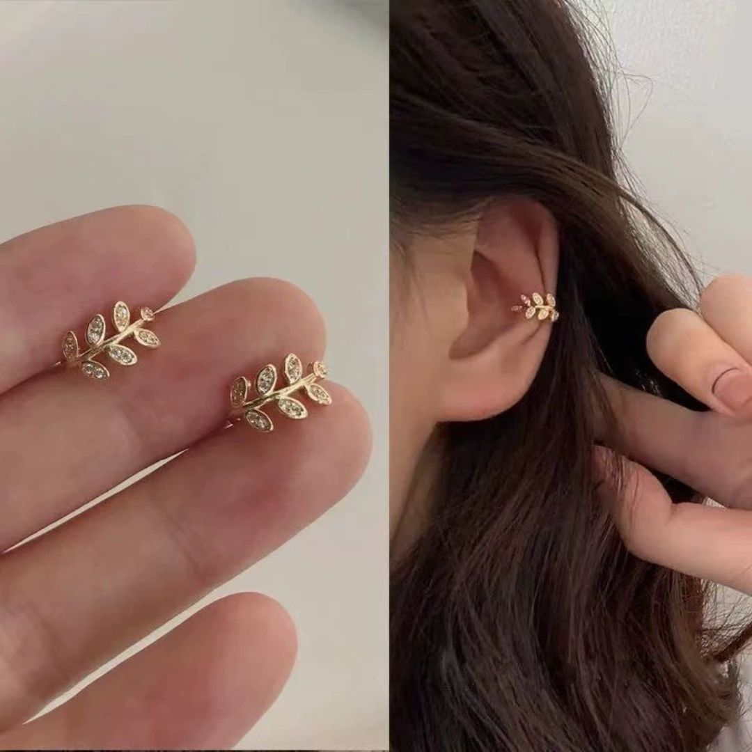 Trendy Leaf EarCuff Earring