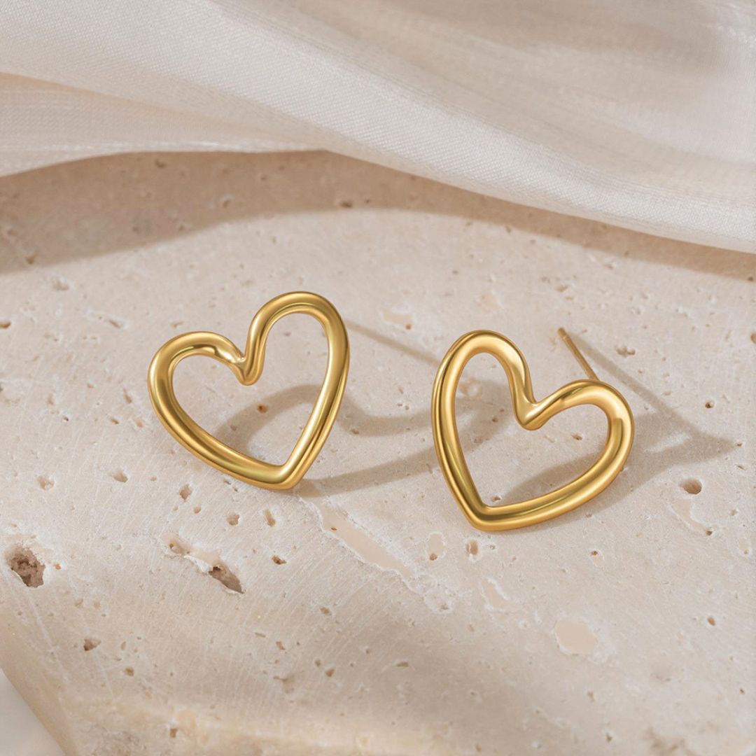 Hollow Heart Earrings