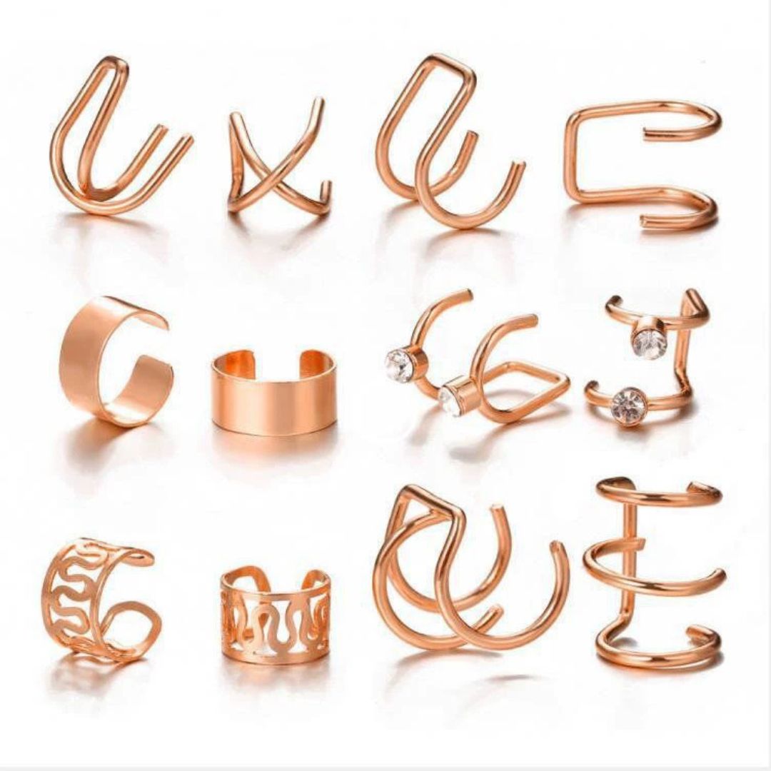 Rose Gold EarCuff Earring Set (Both)