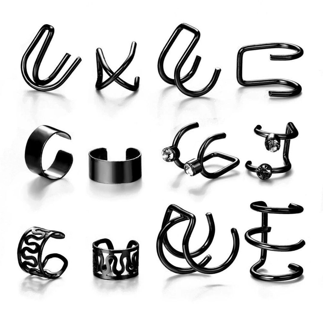 Non-Pierced Earring EarCuff Set