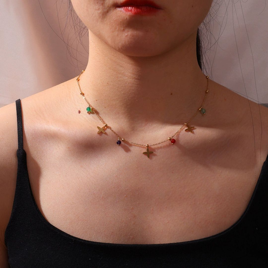 Sweet Blossom Bead Necklace