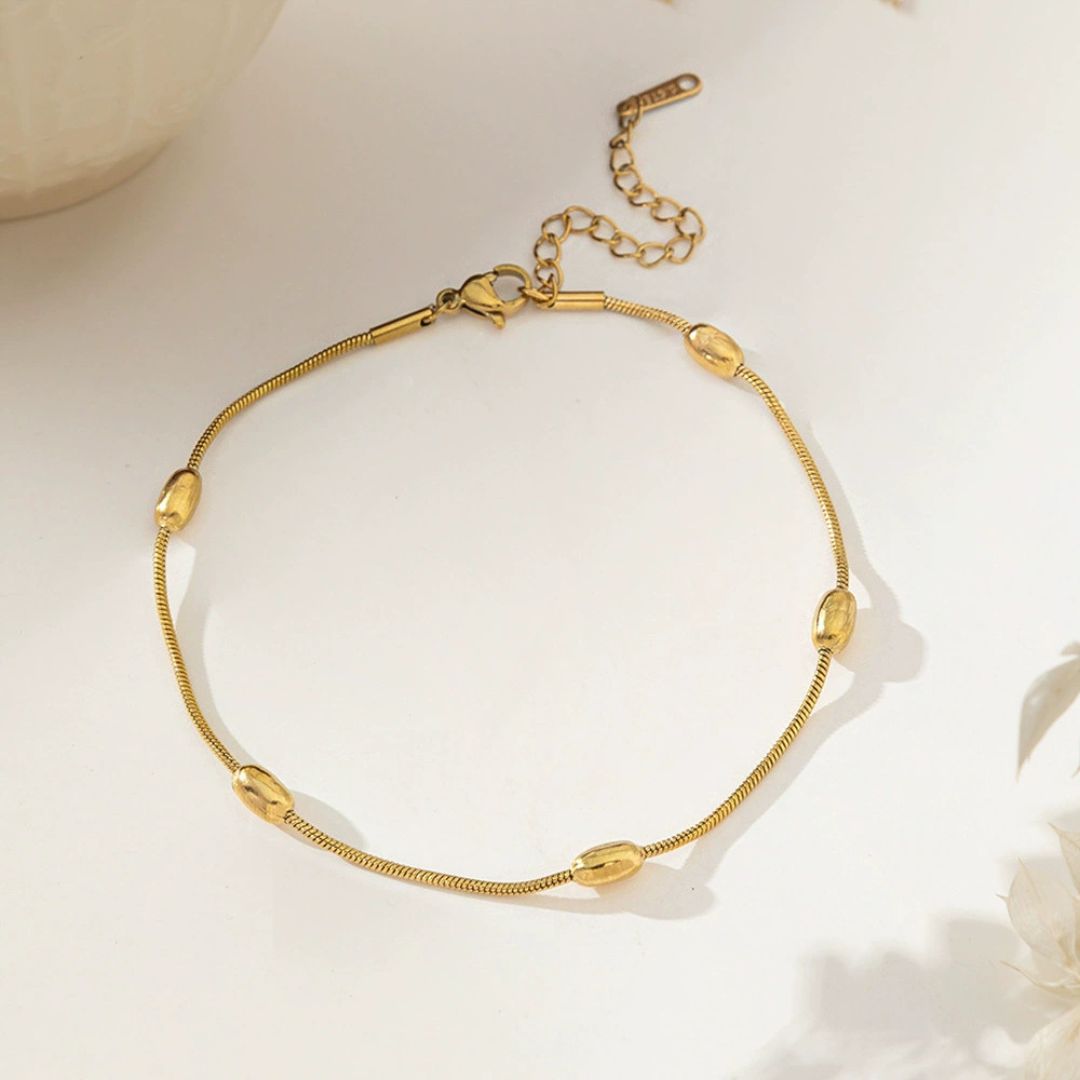 Golden Horizon Bead Bracelet