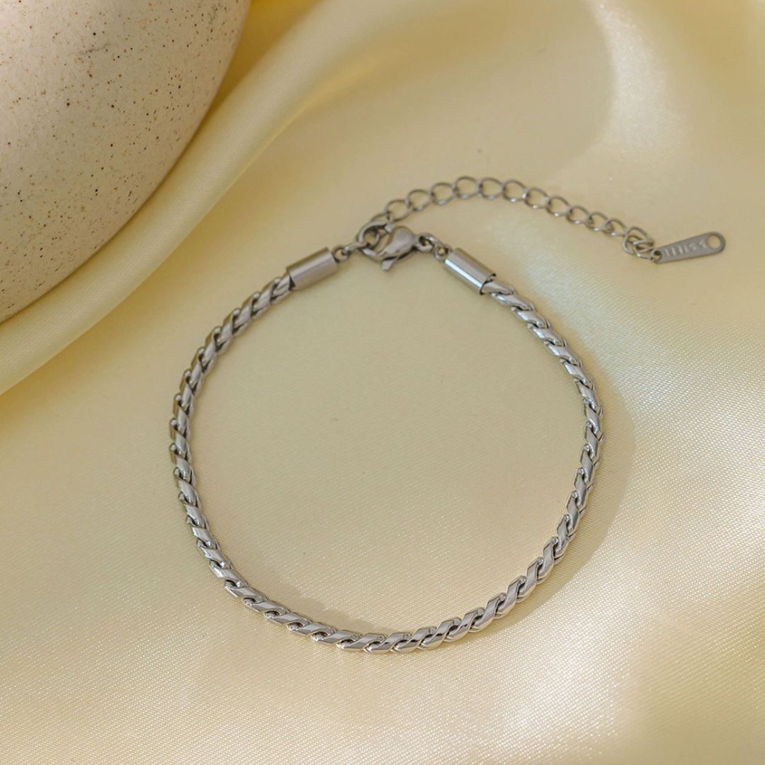 Silver Twist Bracelet