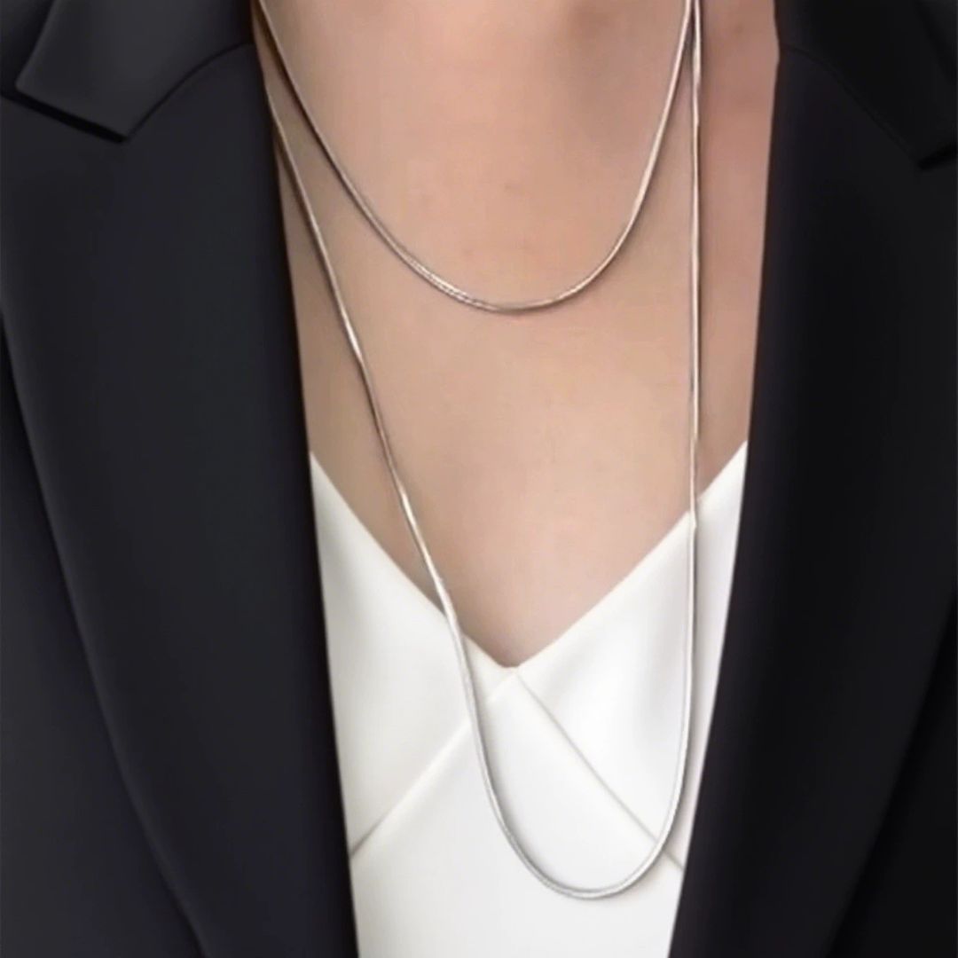 Silver Serenity Chain Necklace