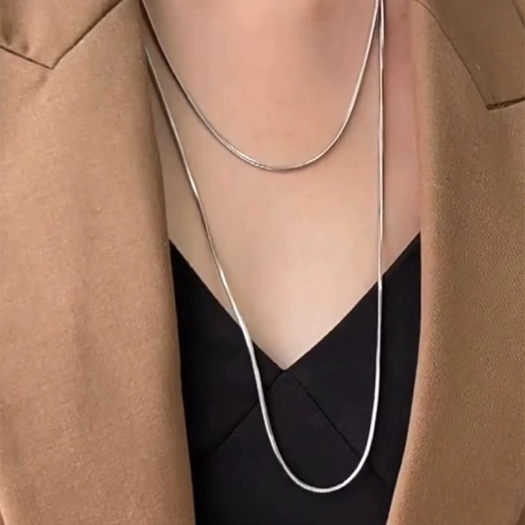 Silver Serenity Chain Necklace