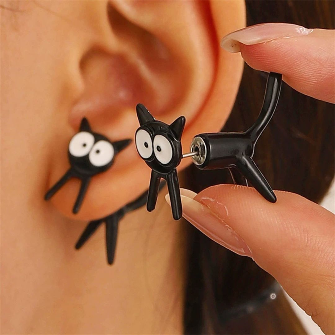 Silly Kitty Studs Earring