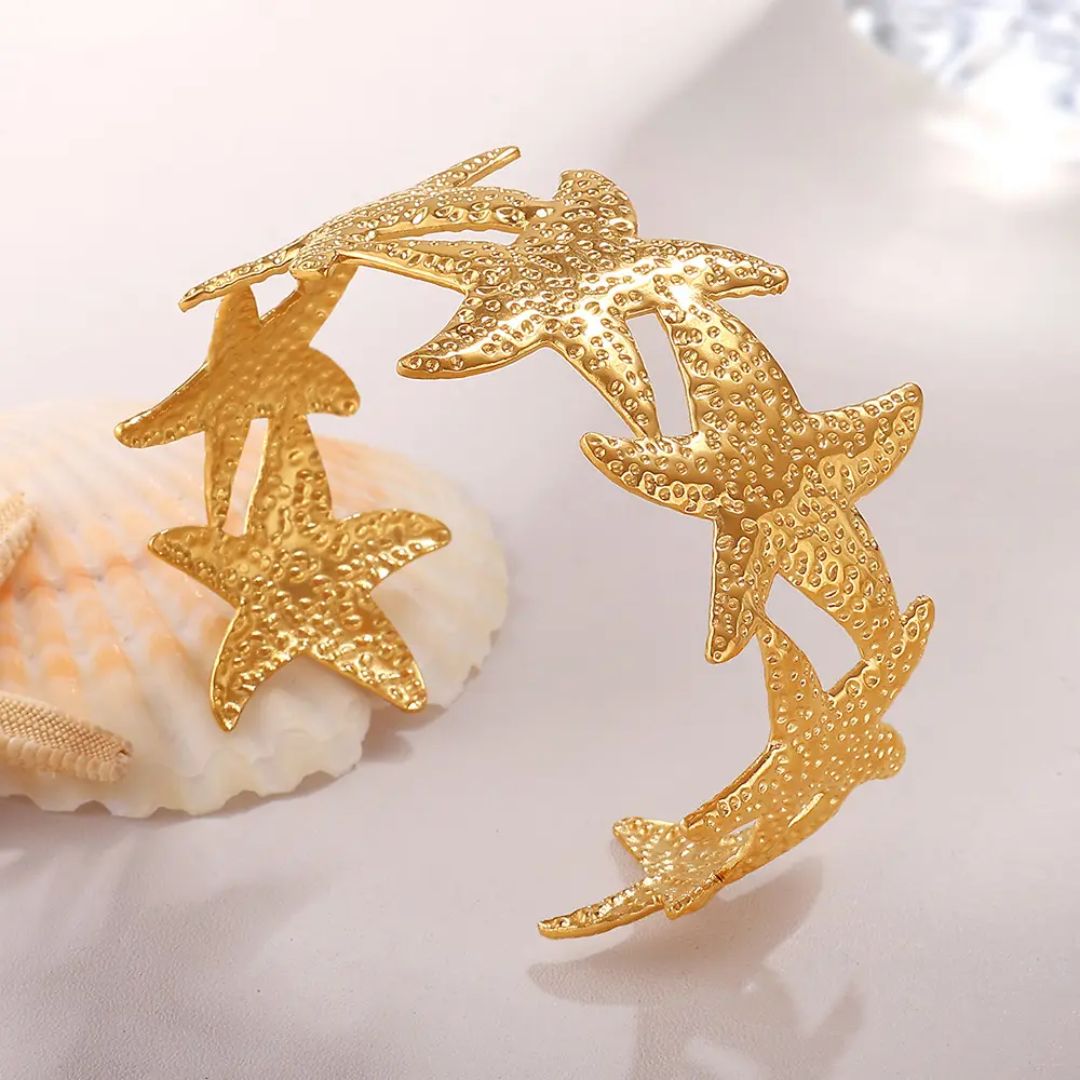 Gilded Starfish Bracelet
