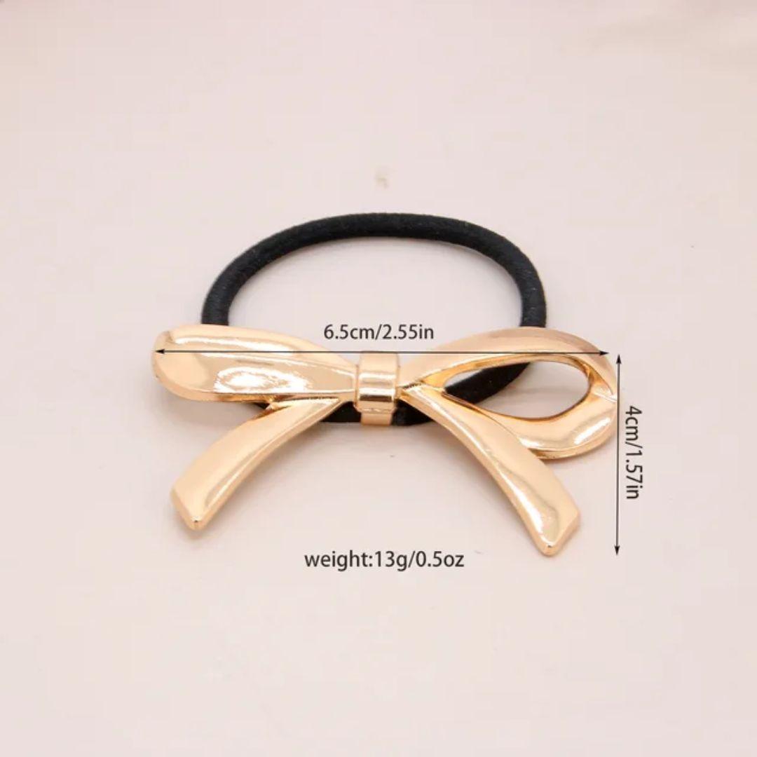 Golden Chunky Bow Rubber