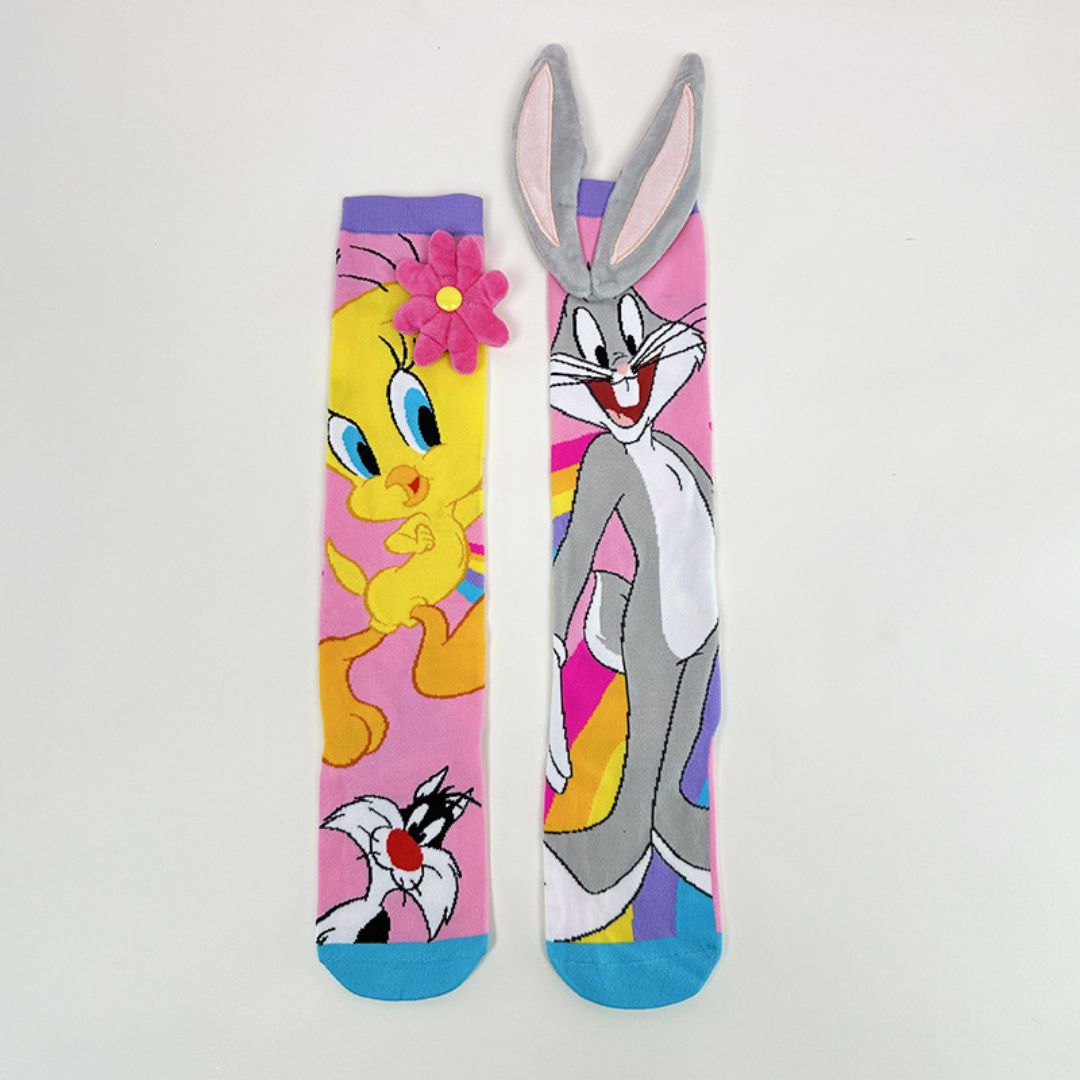 Bugs and Tweety Plush Socks