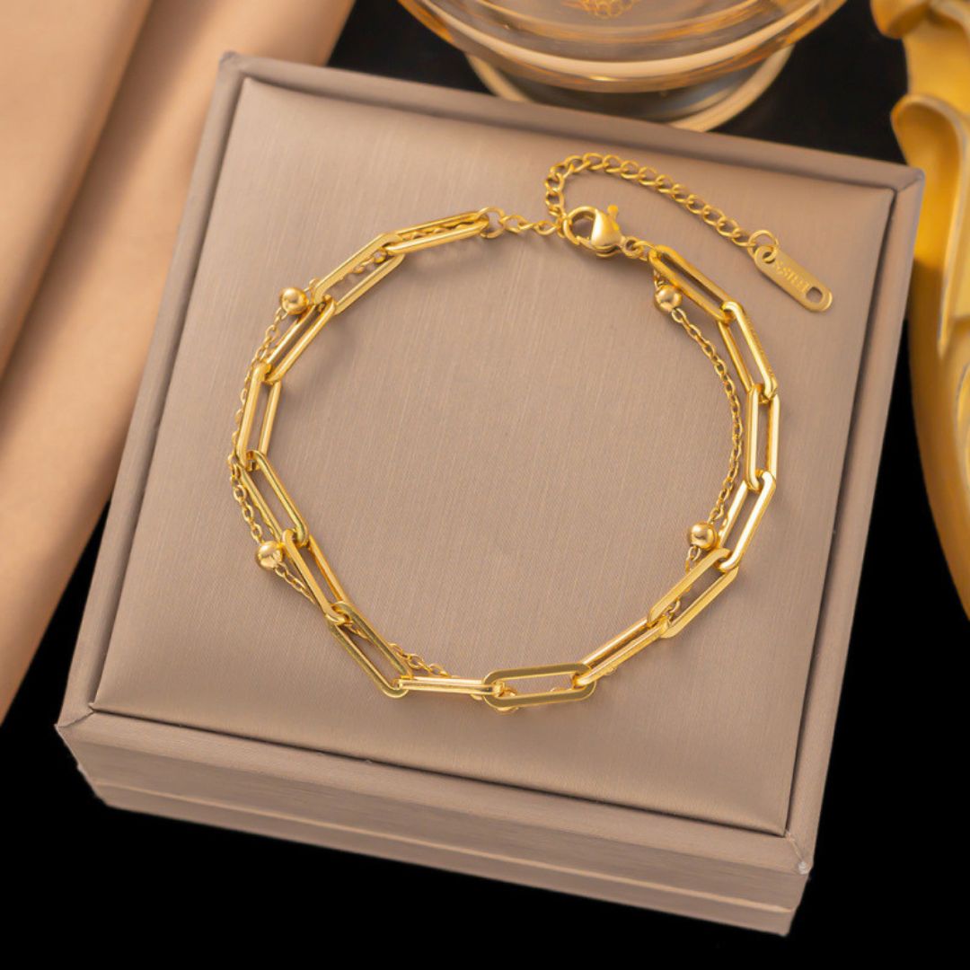 Dainty Bead Chain Bracelet