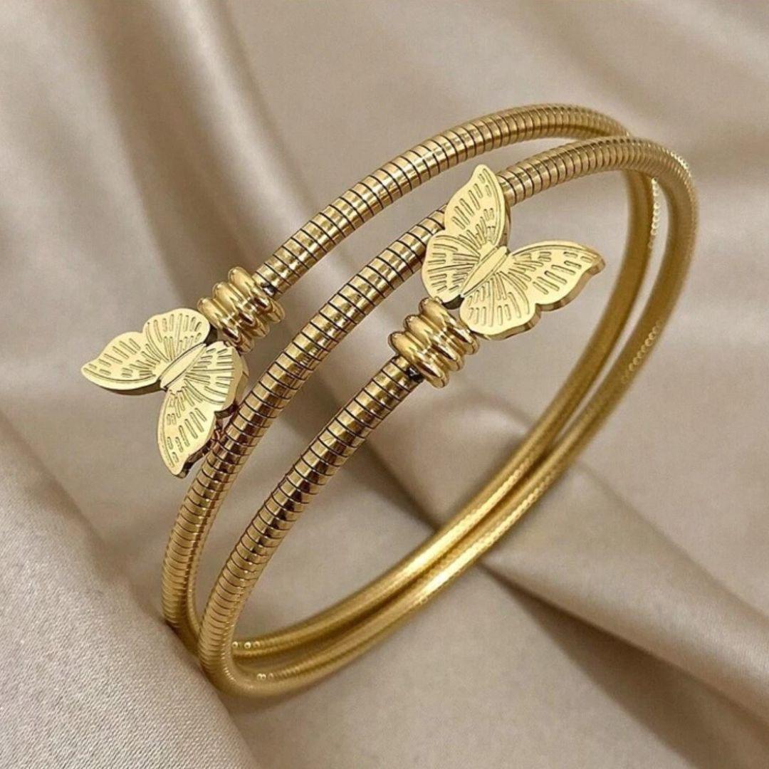 Golden Butterfly Dreams Bracelet