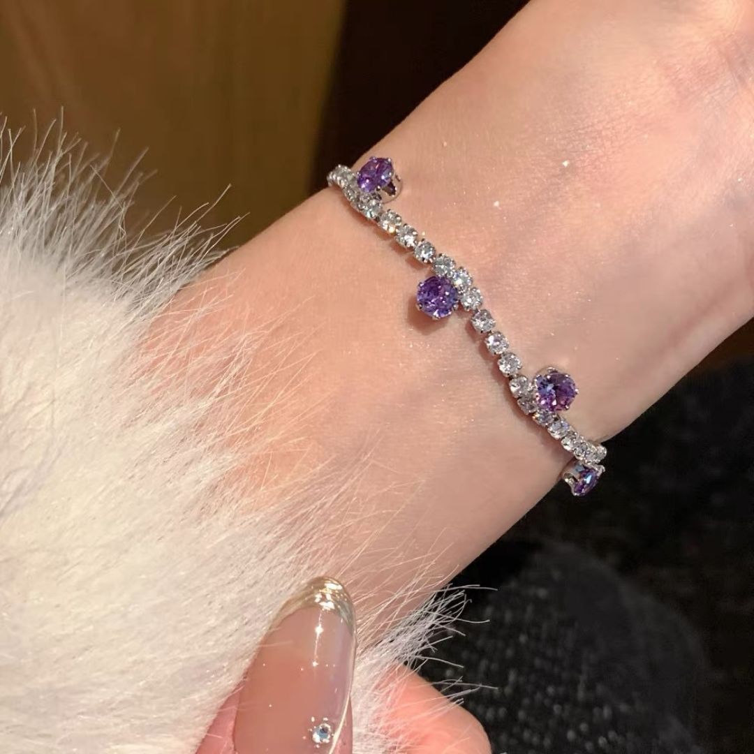 Purple Bliss Chain Bracelet