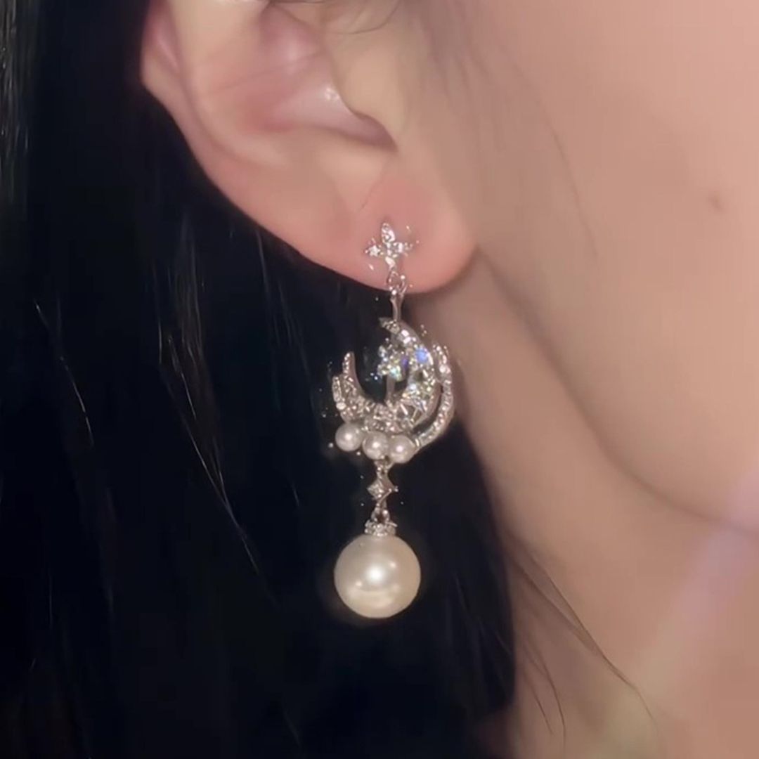 Stardust Pearl Drops Earrings