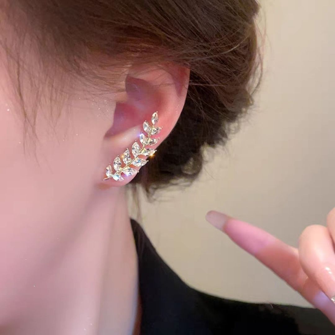 Golden Bliss Shimmer Studs Earrings