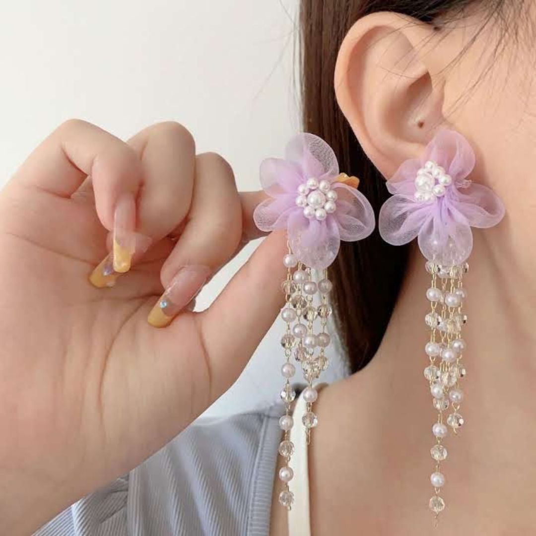 Lavender Dream Floral Earring