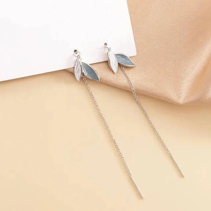 Give It A Whirl Long Chain Earrings