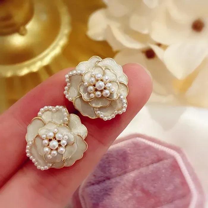 Buy Cut The Crap Flower Stud Earrings online in India Estailo Fashioning You