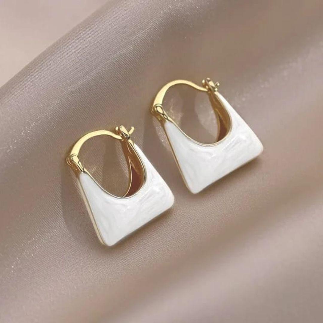 Opal Hoop Earring