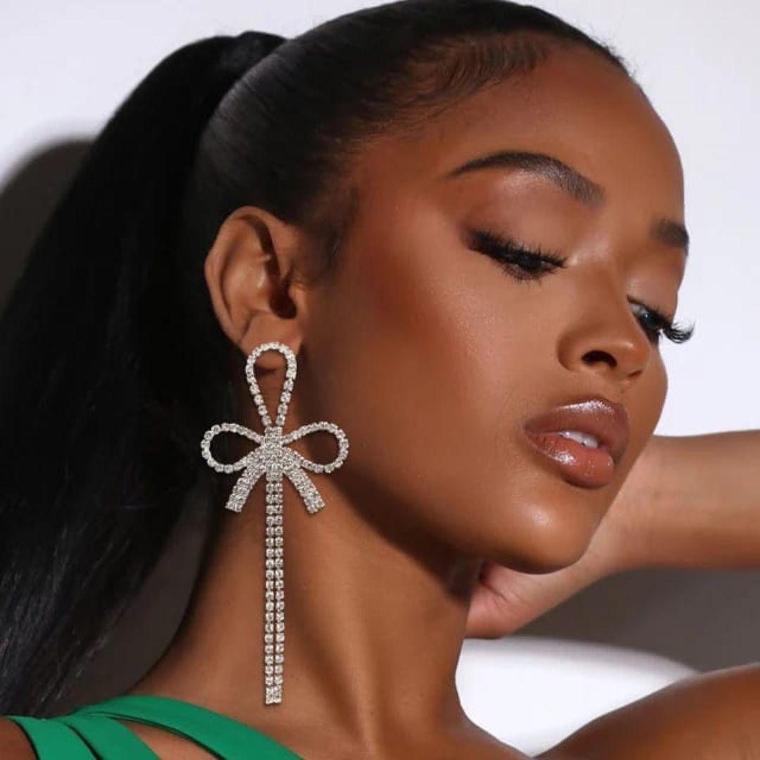 Sparkle Bow Earring
