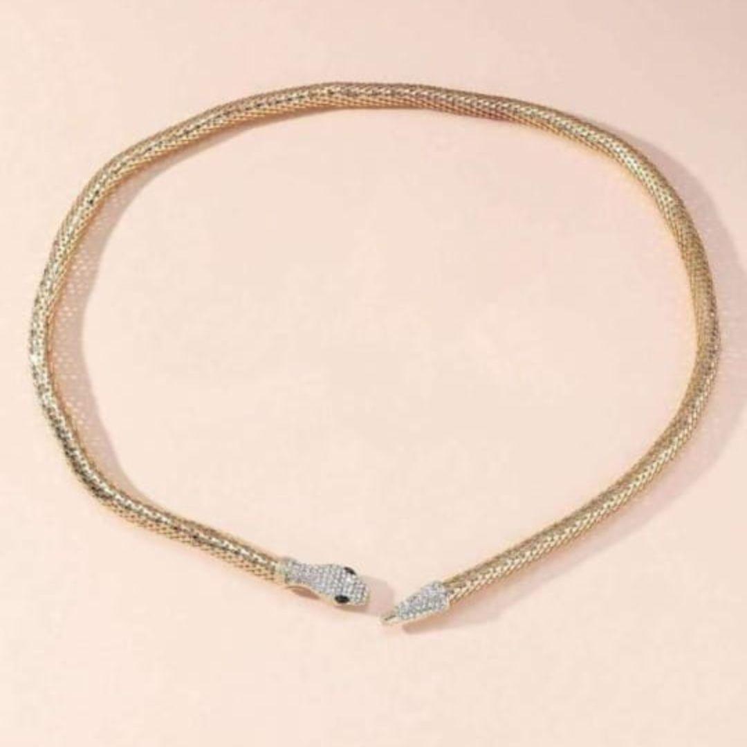 Bohemian Golden Snake Necklace