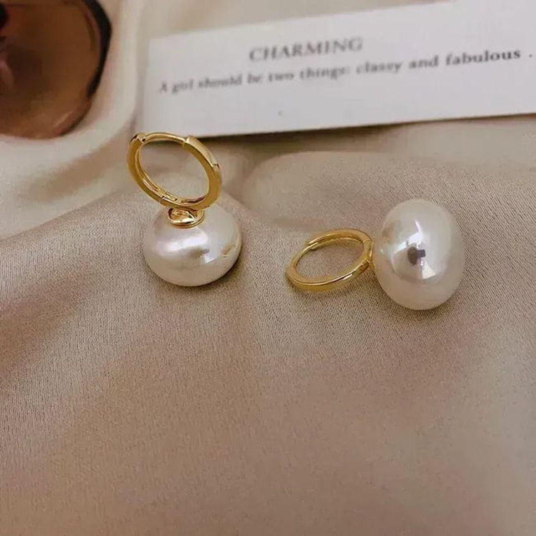 Royal Orbit Pearl Earrings