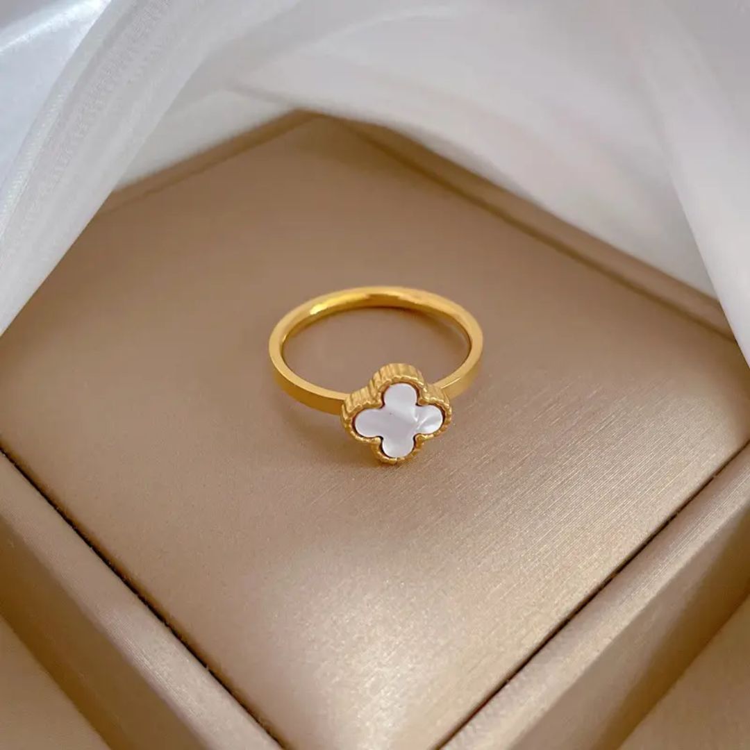 Lustrous White Gold Ring