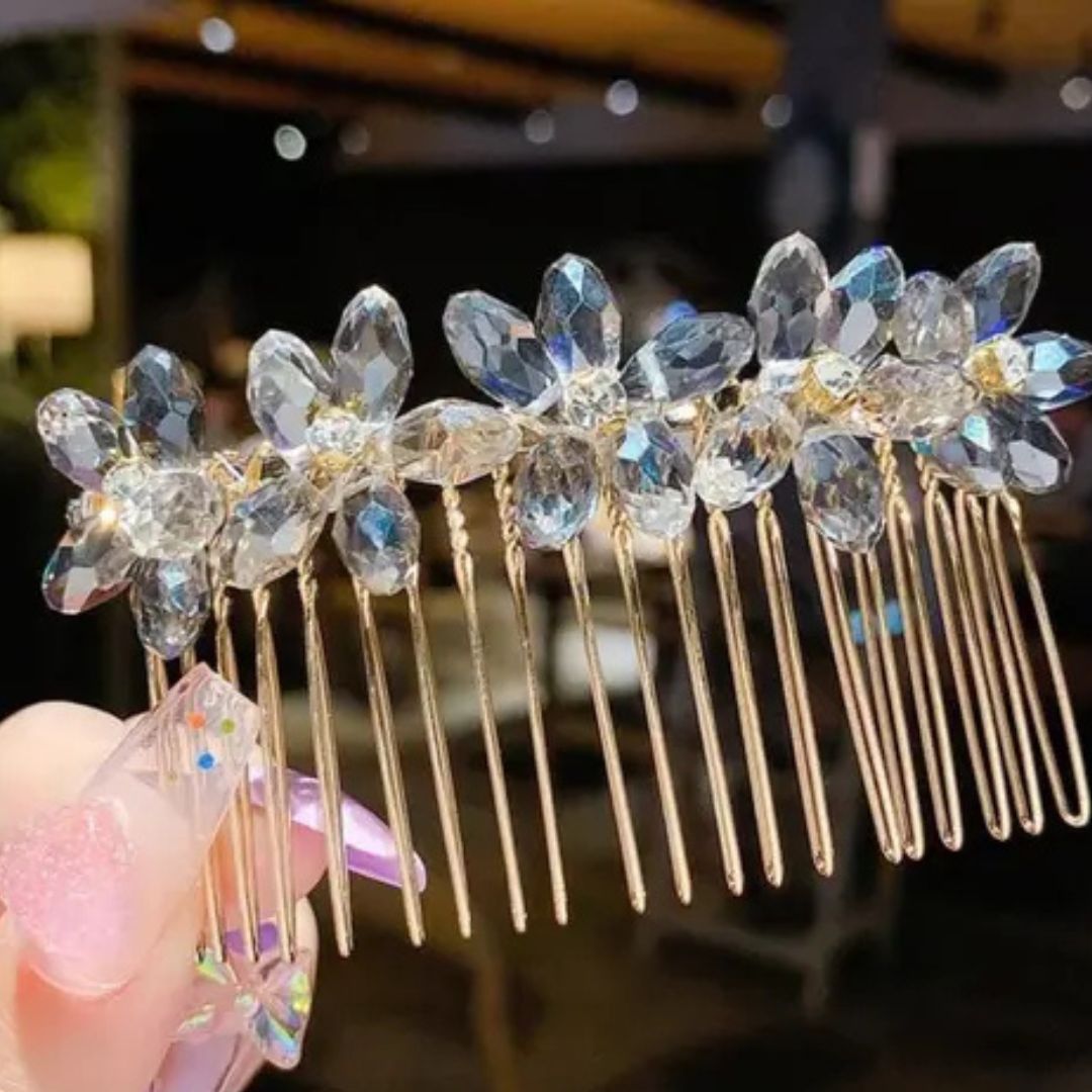 Floating Flowers Hair Clip