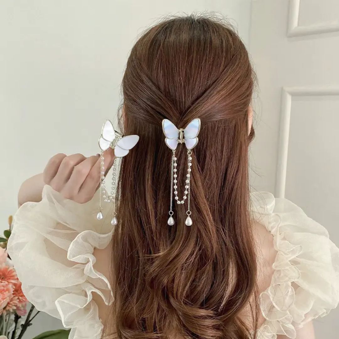 Metal Butterfly Hair Claw