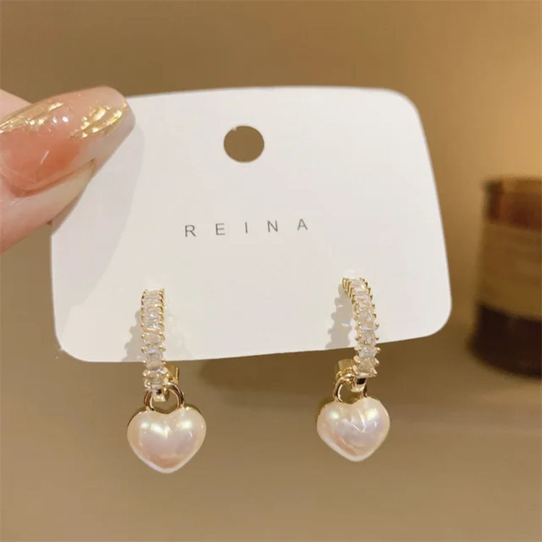 Heart Drops Earring