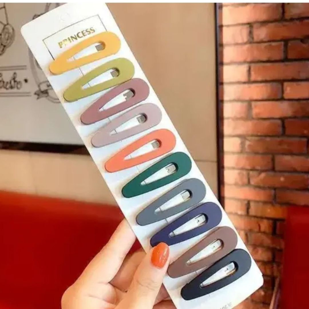 Candy Colorful Hair Clip (Pack Of-10)