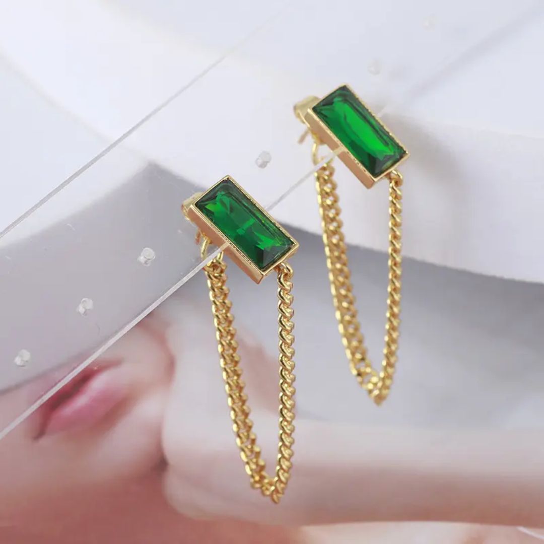 Zayra Glow Long Chain Earring